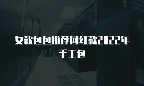女款包包推荐网红款2022年手工包