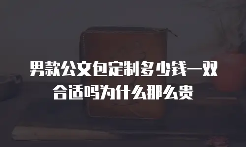 男款公文包定制多少钱一双合适吗为什么那么贵
