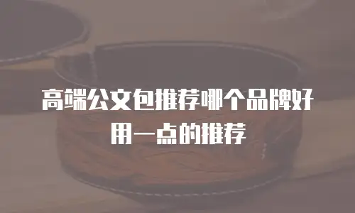 高端公文包推荐哪个品牌好用一点的推荐
