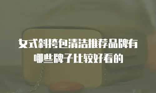 女式斜挎包清洁推荐品牌有哪些牌子比较好看的