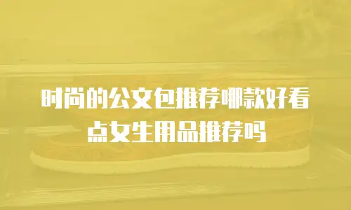时尚的公文包推荐哪款好看点女生用品推荐吗
