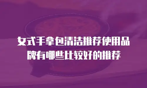 女式手拿包清洁推荐使用品牌有哪些比较好的推荐