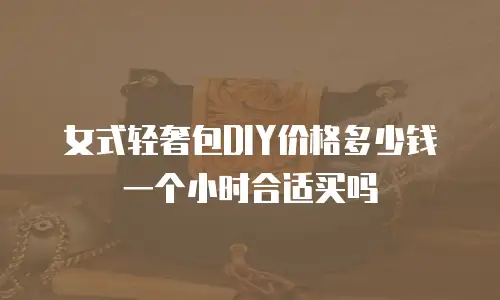 女式轻奢包DIY价格多少钱一个小时合适买吗