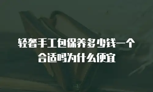 轻奢手工包保养多少钱一个合适吗为什么便宜