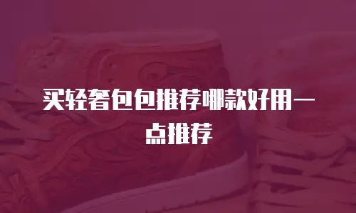 买轻奢包包推荐哪款好用一点推荐