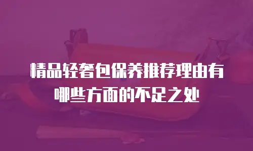 精品轻奢包保养推荐理由有哪些方面的不足之处