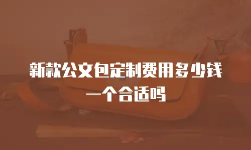 新款公文包定制费用多少钱一个合适吗