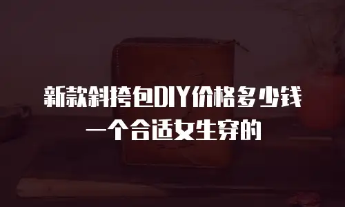 新款斜挎包DIY价格多少钱一个合适女生穿的