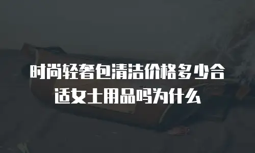 时尚轻奢包清洁价格多少合适女士用品吗为什么
