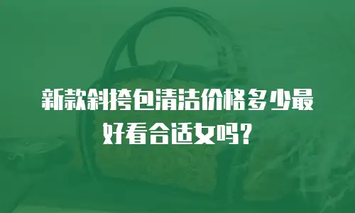 新款斜挎包清洁价格多少最好看合适女吗？
