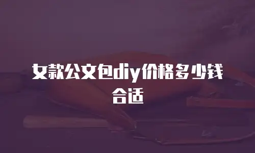 女款公文包diy价格多少钱合适