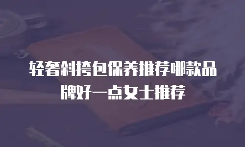 轻奢斜挎包保养推荐哪款品牌好一点女士推荐