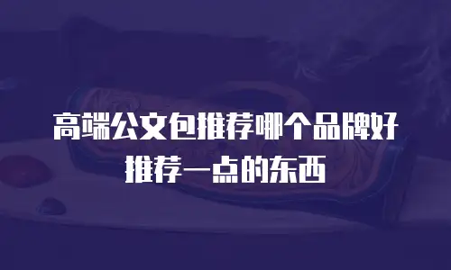 高端公文包推荐哪个品牌好推荐一点的东西