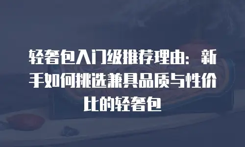 轻奢包入门级推荐理由：新手如何挑选兼具品质与性价比的轻奢包