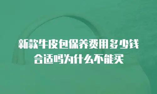 新款牛皮包保养费用多少钱合适吗为什么不能买