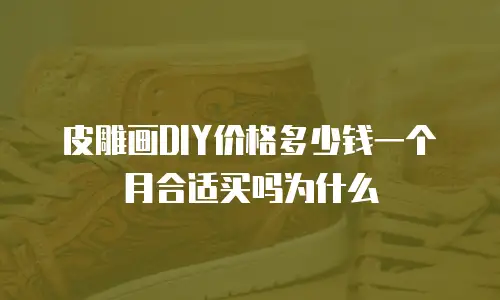 皮雕画DIY价格多少钱一个月合适买吗为什么