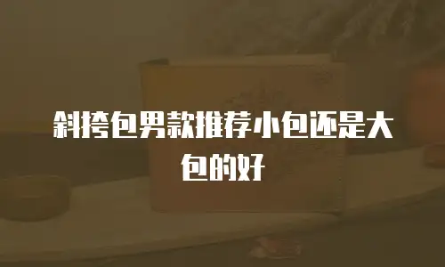 斜挎包男款推荐小包还是大包的好