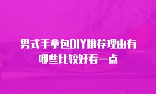 男式手拿包DIY推荐理由有哪些比较好看一点