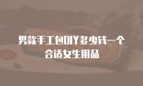 男款手工包DIY多少钱一个合适女生用品