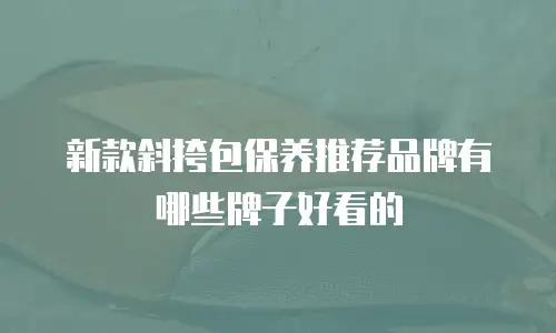 新款斜挎包保养推荐品牌有哪些牌子好看的