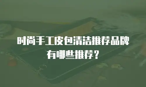 时尚手工皮包清洁推荐品牌有哪些推荐？