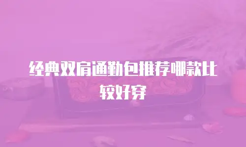 经典双肩通勤包推荐哪款比较好穿