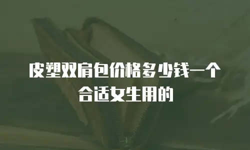 皮塑双肩包价格多少钱一个合适女生用的