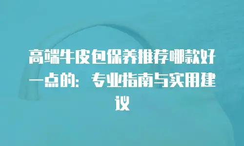 高端牛皮包保养推荐哪款好一点的：专业指南与实用建议