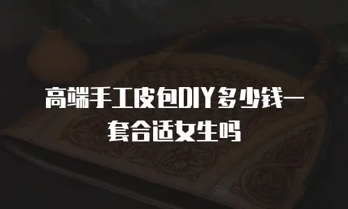 高端手工皮包DIY多少钱一套合适女生吗