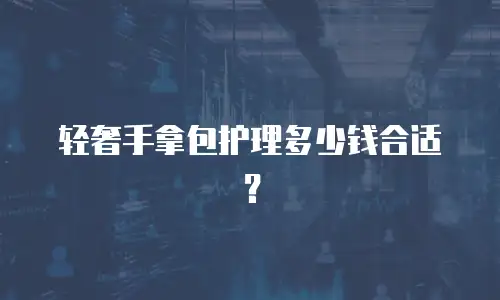 轻奢手拿包护理多少钱合适？