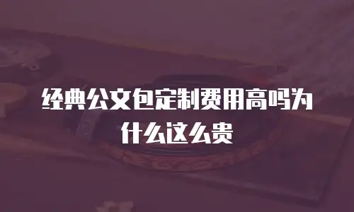 经典公文包定制费用高吗为什么这么贵
