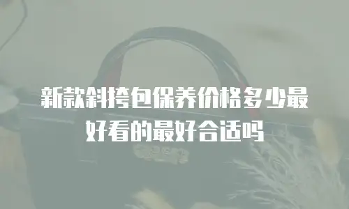 新款斜挎包保养价格多少最好看的最好合适吗