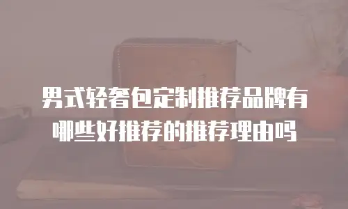 男式轻奢包定制推荐品牌有哪些好推荐的推荐理由吗