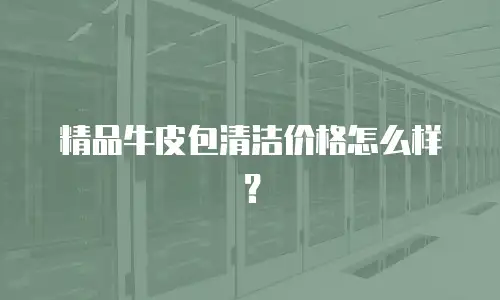 精品牛皮包清洁价格怎么样？