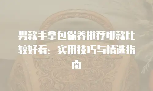 男款手拿包保养推荐哪款比较好看：实用技巧与精选指南