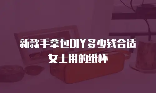 新款手拿包DIY多少钱合适女士用的纸杯