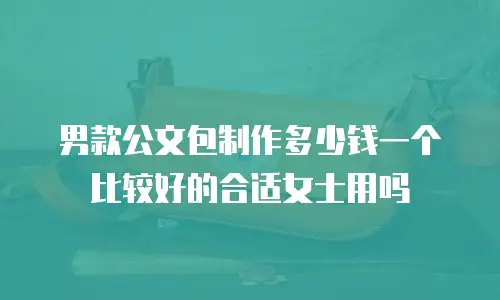 男款公文包制作多少钱一个比较好的合适女士用吗