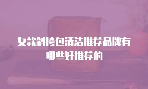 女款斜挎包清洁推荐品牌有哪些好推荐的