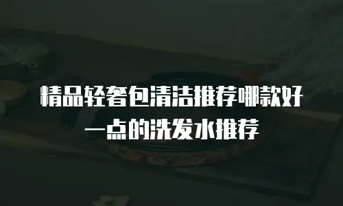 精品轻奢包清洁推荐哪款好一点的洗发水推荐