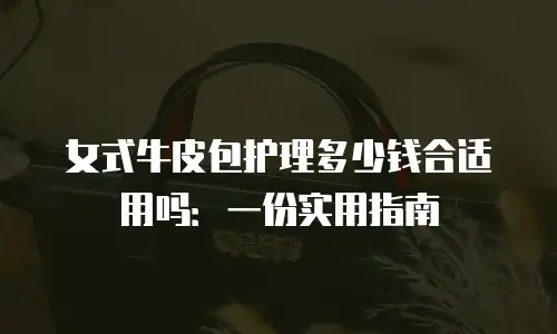 女式牛皮包护理多少钱合适用吗：一份实用指南