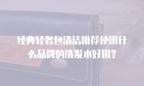 经典轻奢包清洁推荐使用什么品牌的洗发水好用？