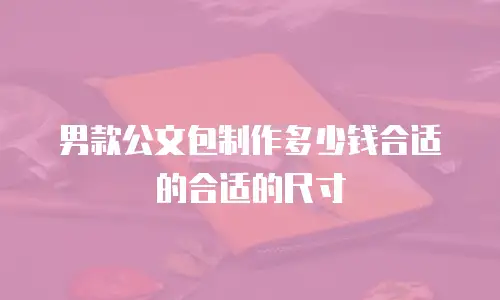 男款公文包制作多少钱合适的合适的尺寸