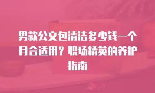 男款公文包清洁多少钱一个月合适用？职场精英的养护指南