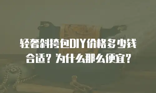 轻奢斜挎包DIY价格多少钱合适？为什么那么便宜？