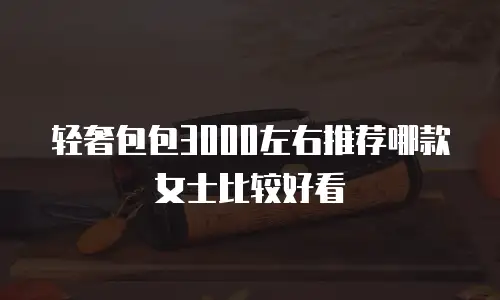轻奢包包3000左右推荐哪款女士比较好看