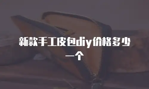 新款手工皮包diy价格多少一个