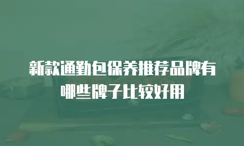 新款通勤包保养推荐品牌有哪些牌子比较好用
