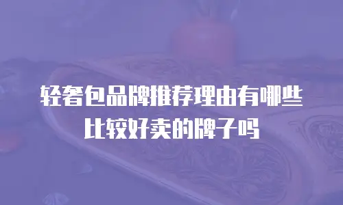 轻奢包品牌推荐理由有哪些比较好卖的牌子吗