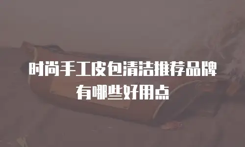 时尚手工皮包清洁推荐品牌有哪些好用点
