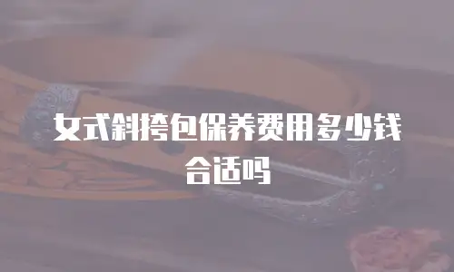 女式斜挎包保养费用多少钱合适吗